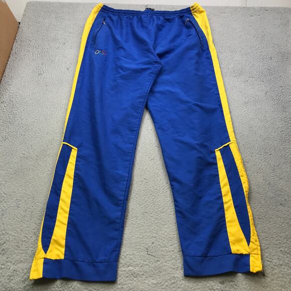 Vintage 90s Adidas Ukraine Olympic Windbreaker Jacket Pants Set Mens Large - Picture 12 of 15